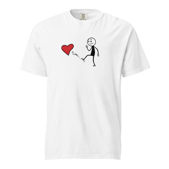 Bold graphic No Love T-Shirt for men and women GuardFashions white